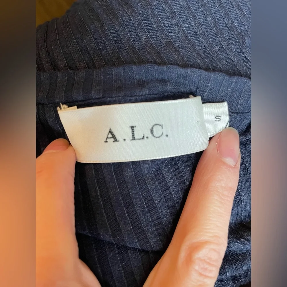 A.L.C navy maxi asymmetric dress perfect from REVOLVE - Picture 14 of 16